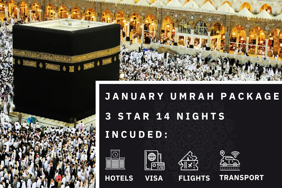 14 Nights 3 Star January Umrah Package